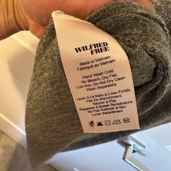 Aritzia Wilfred Free Heathered Green Sheath Midi Dress Size Medium - Picture 7 of 8